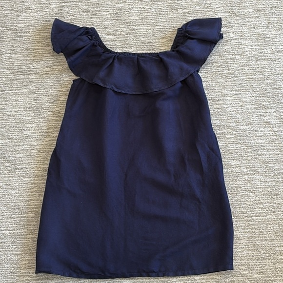 Tommy Bahama Navy Off-Shoulder Mini Dress - Picture 14 of 15
